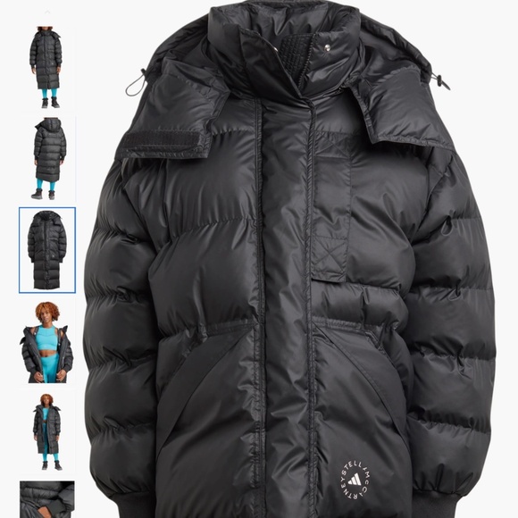 adidas by Stella McCartney Longline WIND.RDY Puffer Jacket, size XL - Picture 3 of 16